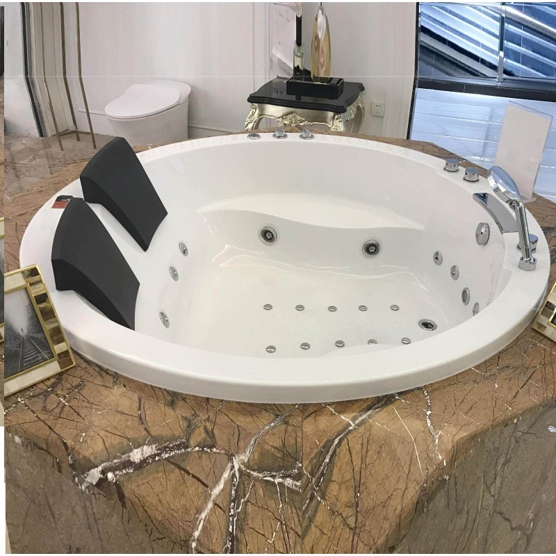 Home Bathroom Jacuzzi - Bathroom Double Couple Embedded Freestanding Round