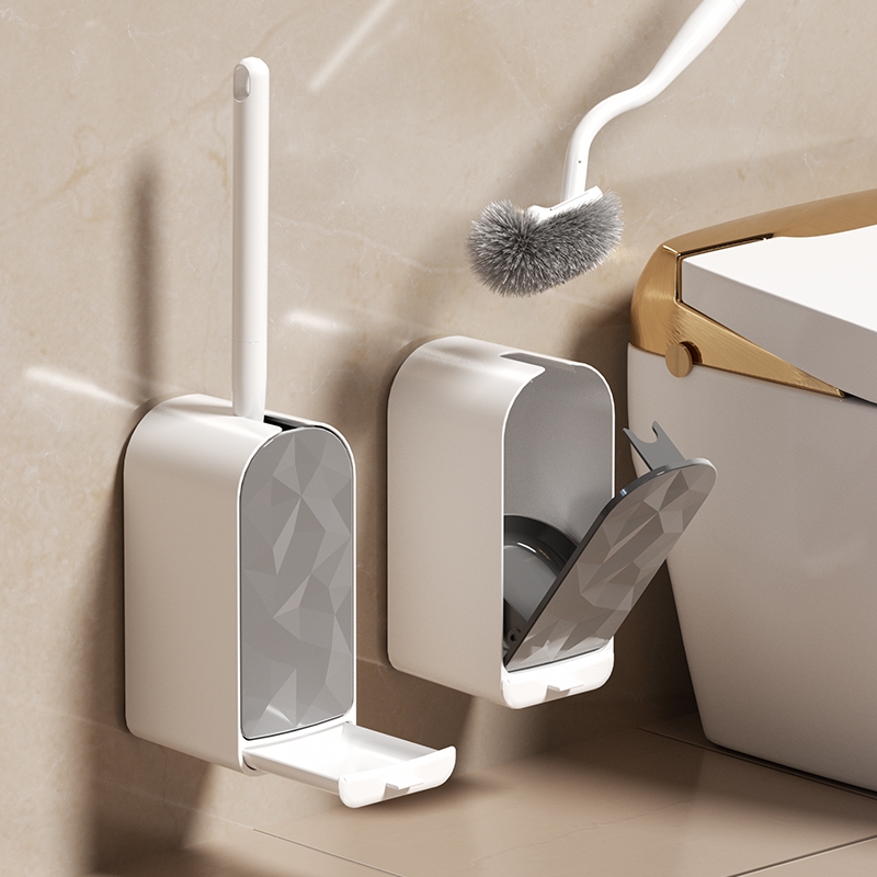 Toilet Brush Holder - 1Pcs Brand New Plastic Wall-Mounted Standing