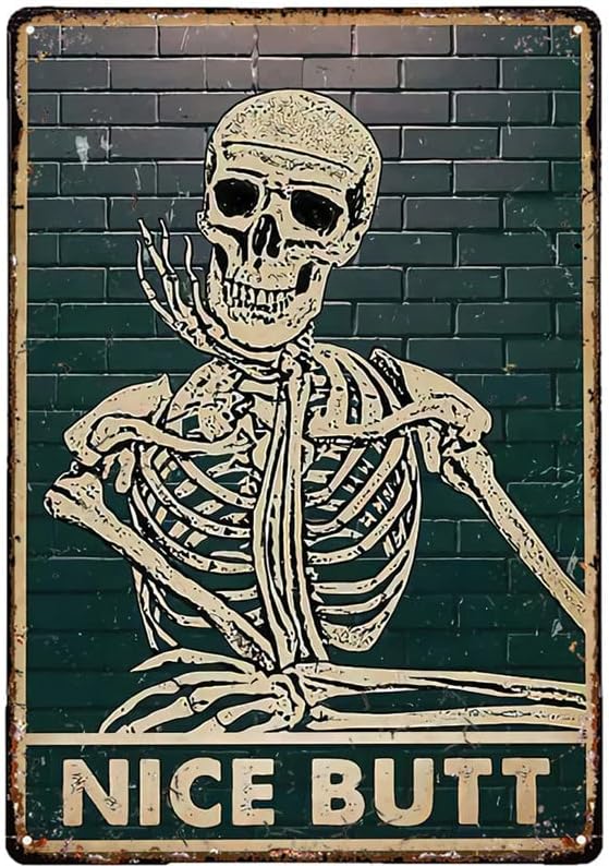 Home Bathroom Signs - 1p,Licpact Skull Decor Tin Sign Halloween