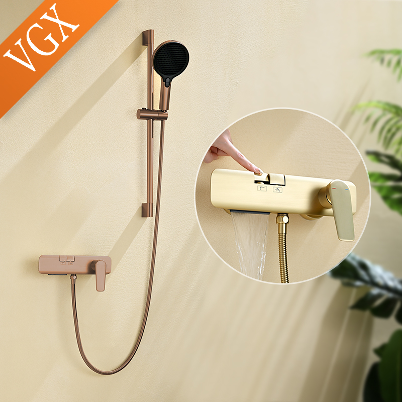 Home Bathroom Faucets - VGX Simple Shower Set with Lifting