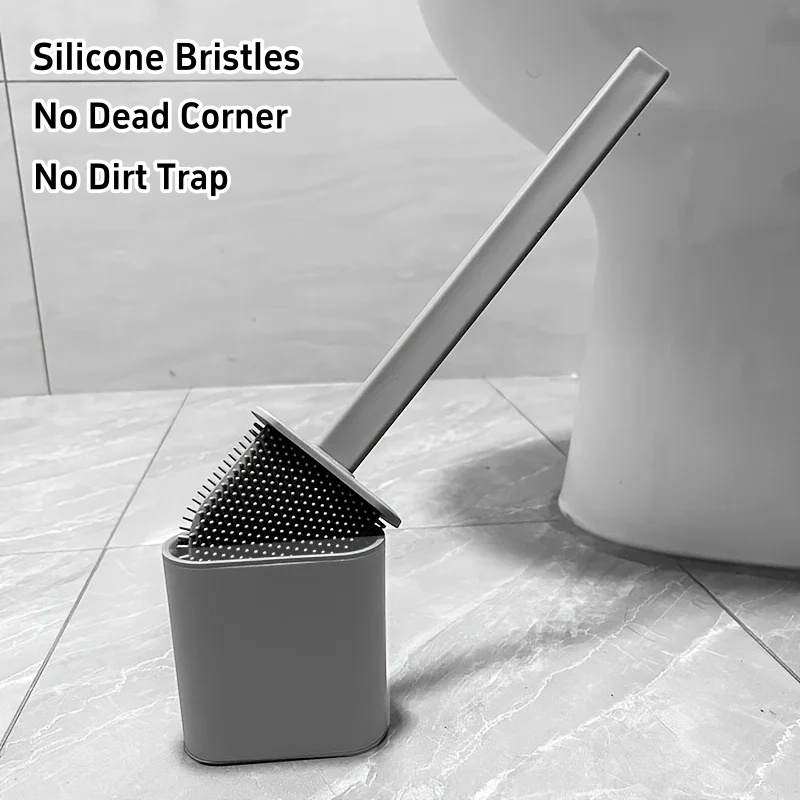 Toilet Brush Holder - Toilet Brush Water Leak Proof With
