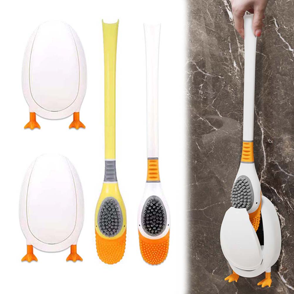 Toilet Brush Holder - 1PC Silicone Toilet Brush With Holder