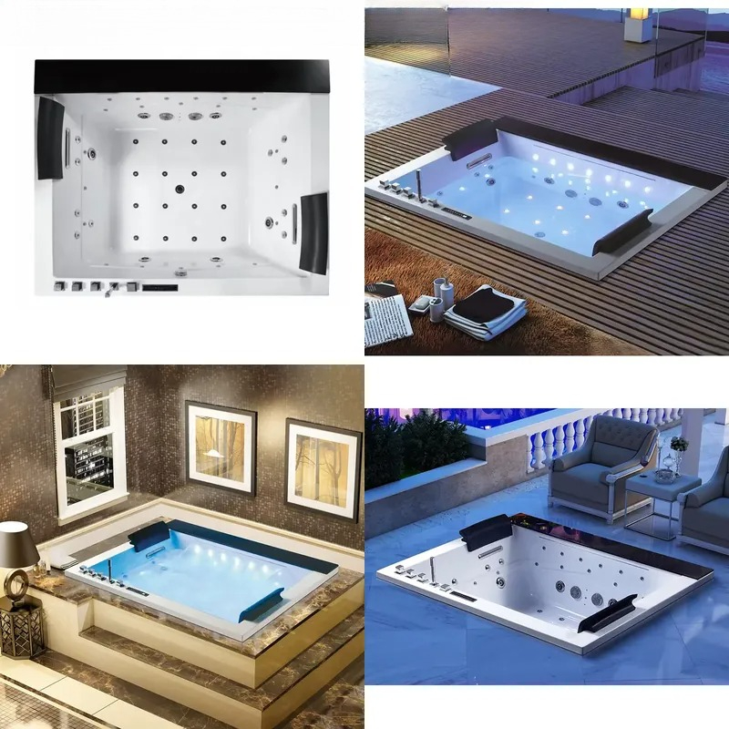 Home Bathroom Jacuzzi - Double Bath Jacuzzi with Digital Control