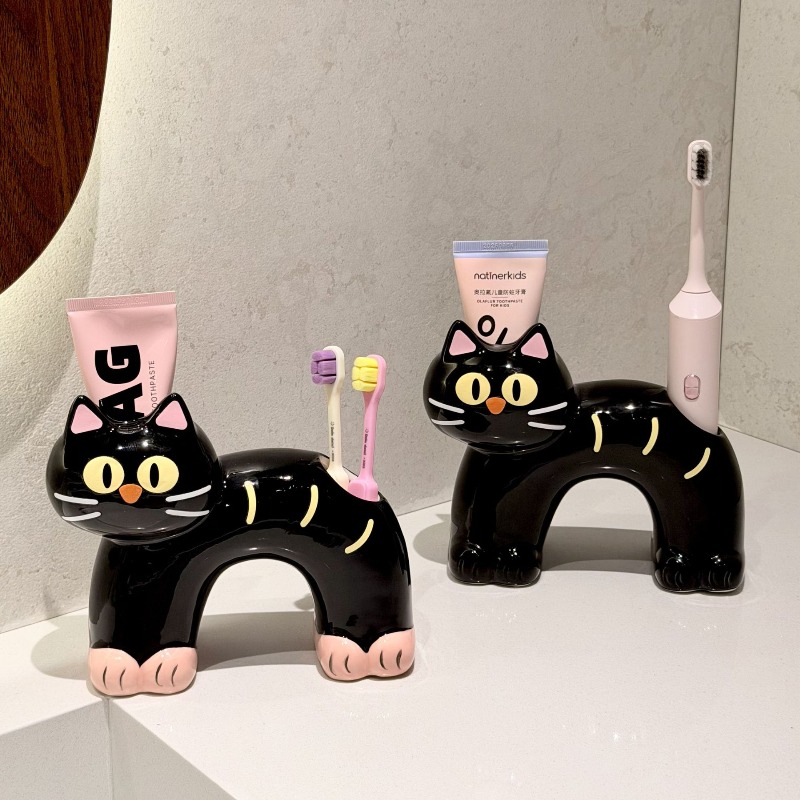 Home Bathroom Model - Personalized Creative Cute Black Cat Home