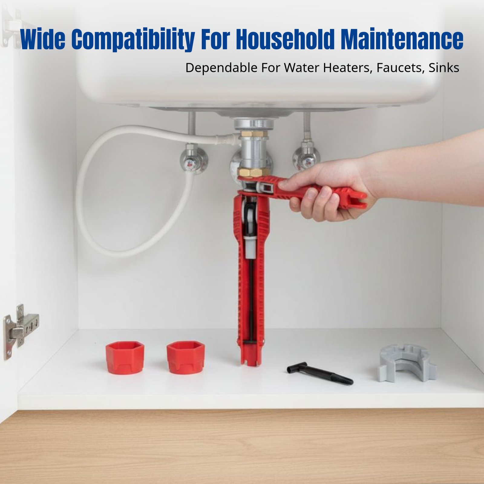 Home Bathroom Faucets - Plumbing Sink Wrench, Multifunctional Plastic Tool,