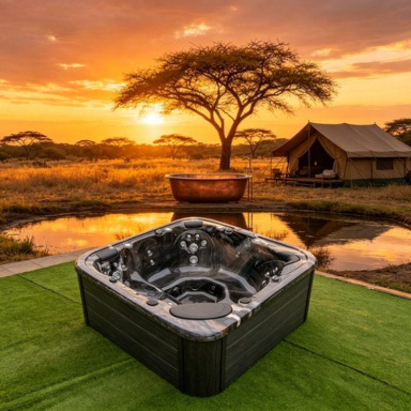 Home Bathroom Jacuzzi - 7 Person Outdoor Whirlpool Spa Hot