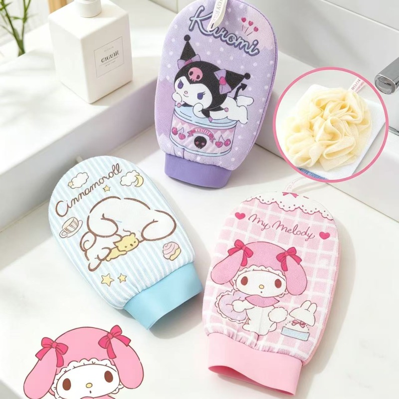 Home Bathroom Model - Kawaii Cartoon Punk Print Bath Scrubber