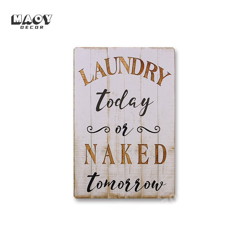 Slogan Metal Tin Sign Laundry  - Home Bathroom Signs ulasan dan harga