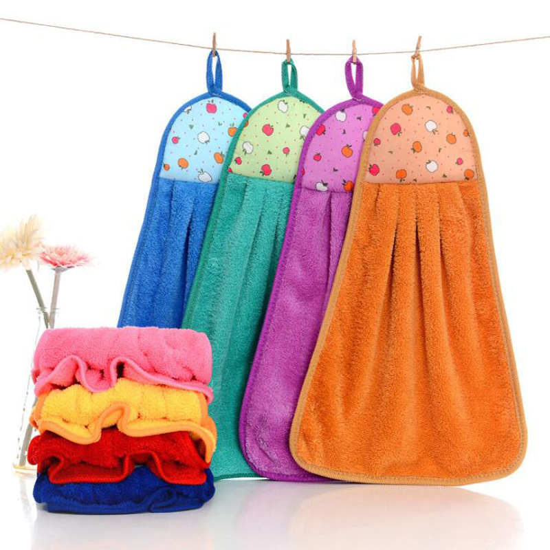 4pcs 20*32cm Small Hand Towels - Home Bathroom Cleaning ulasan dan harga