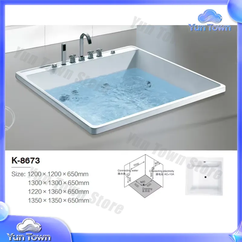 Single Soaking Hot Tub for Hom - Home Bathroom Jacuzzi ulasan dan harga