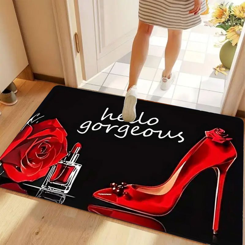 Hello Gorgeous Doormat Red Hig - Home Made Bathroom Vanity ulasan dan harga