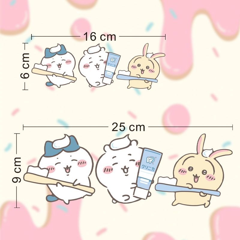 Hot Chiikawa Mirror Stickers S - Home Bathroom Model ulasan dan harga