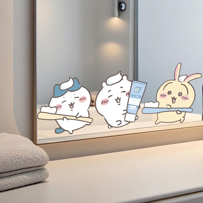 Hot Chiikawa Mirror Stickers S - Home Bathroom Model ulasan dan harga