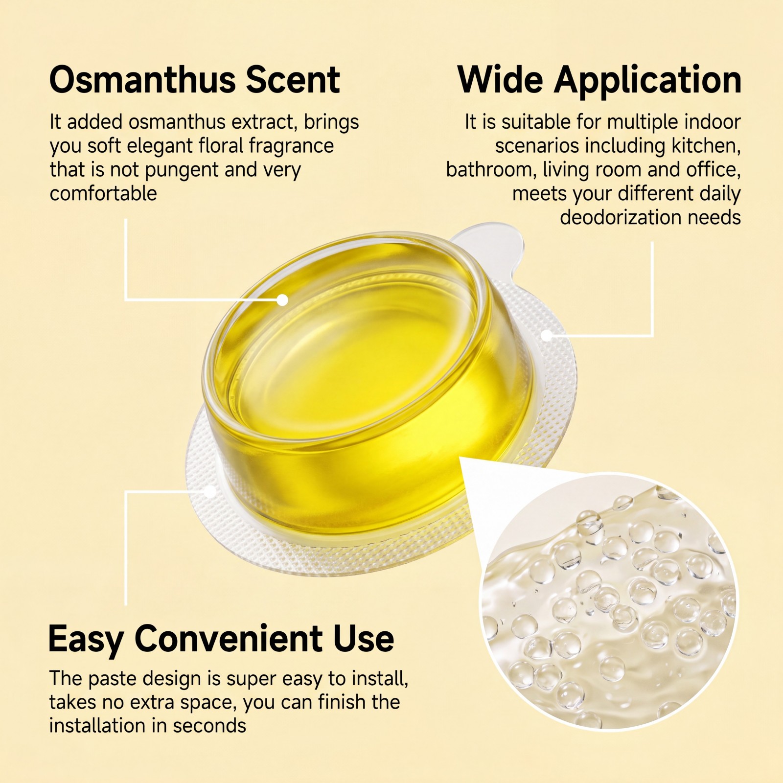 6x Osmanthus Trash Can Deodori - Home Bathroom Freshener ulasan dan harga