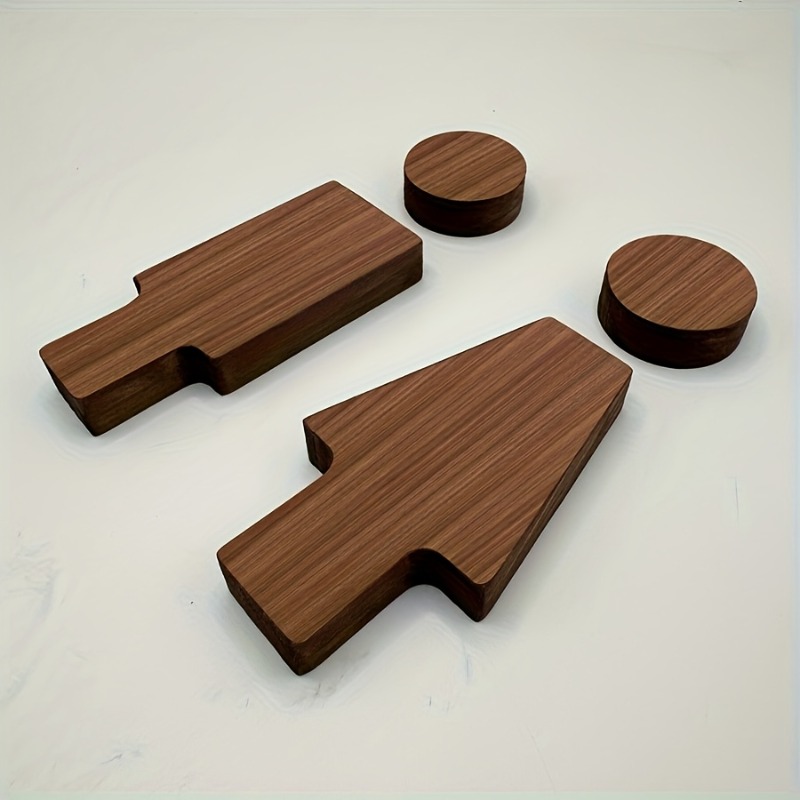 2PCS Wooden Bathroom Sign for  - Home Bathroom Signs ulasan dan harga