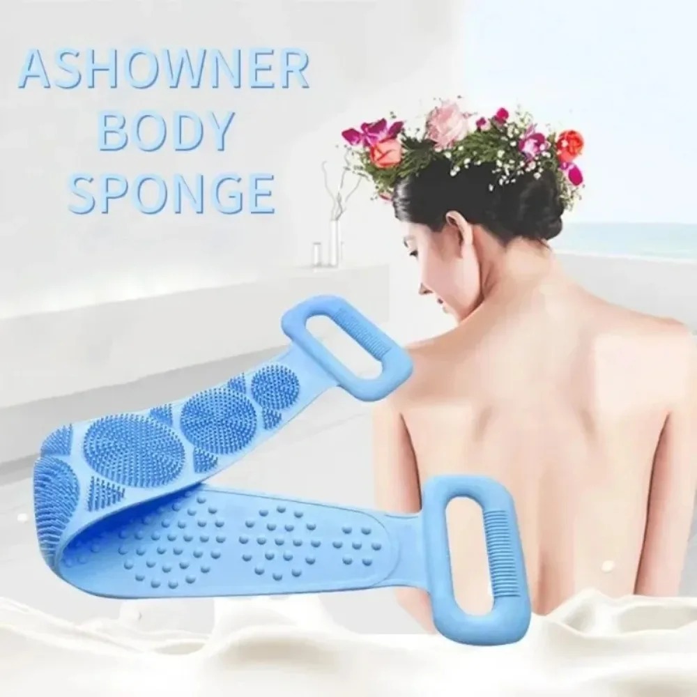 Silicone Shower Back Brush Bel - Home Bathroom Cleaning Machine ulasan dan harga