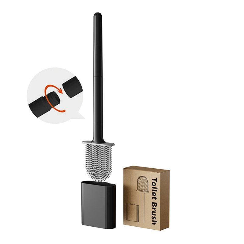 Mini Silicone Toilet Brush wit - Toilet Brush Holder ulasan dan harga