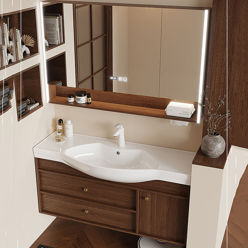Mirror Storage Cupboard Organi - Home Bathroom Partition Wall ulasan dan harga