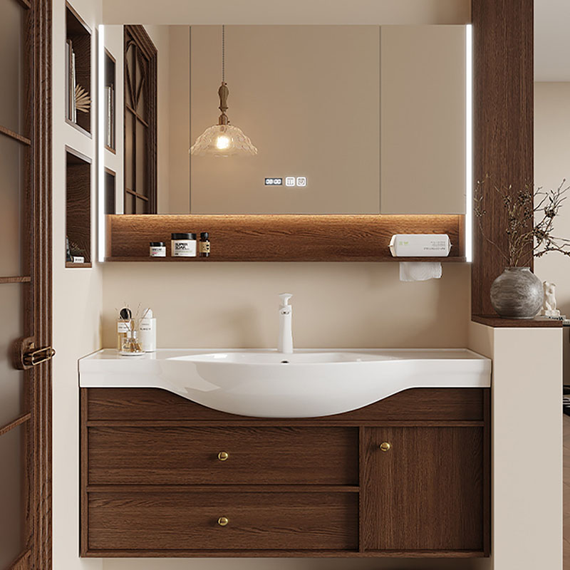 Mirror Storage Cupboard Organi - Home Bathroom Partition Wall ulasan dan harga