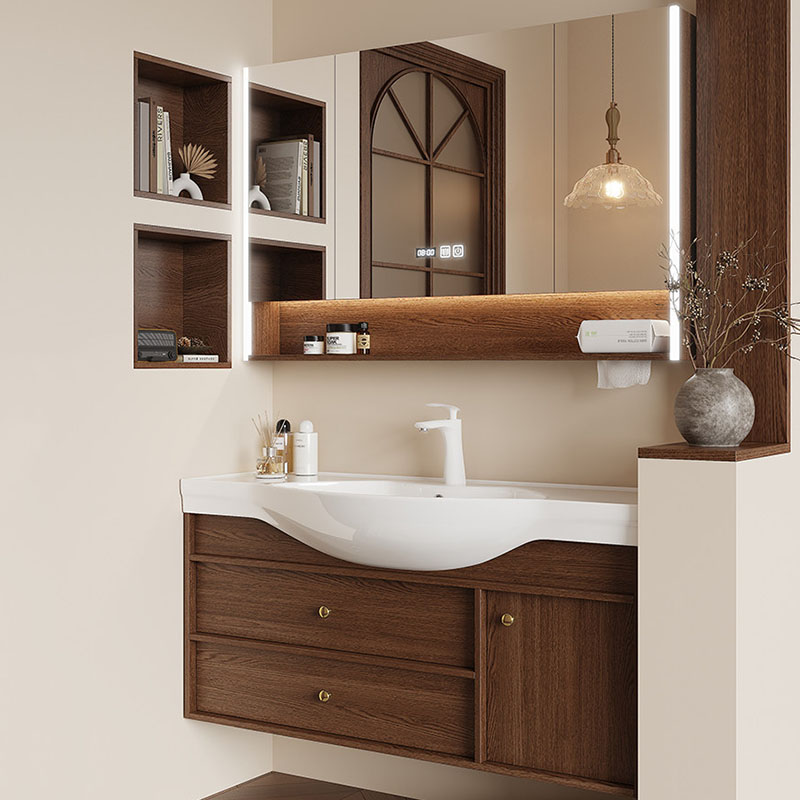 Mirror Storage Cupboard Organi - Home Bathroom Partition Wall ulasan dan harga