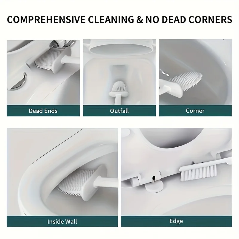 1 Set of 2 Toilet Brushes and  - Toilet Brush Holder ulasan dan harga