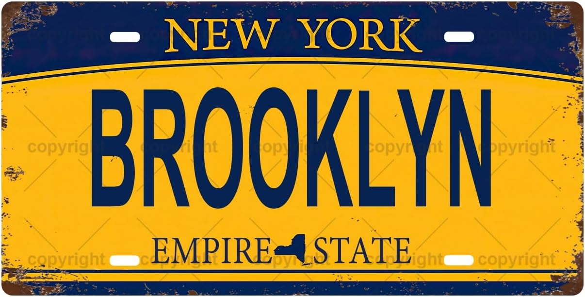 BROOKLYN Vintage Metal Tin Sig - Home Bathroom Signs ulasan dan harga