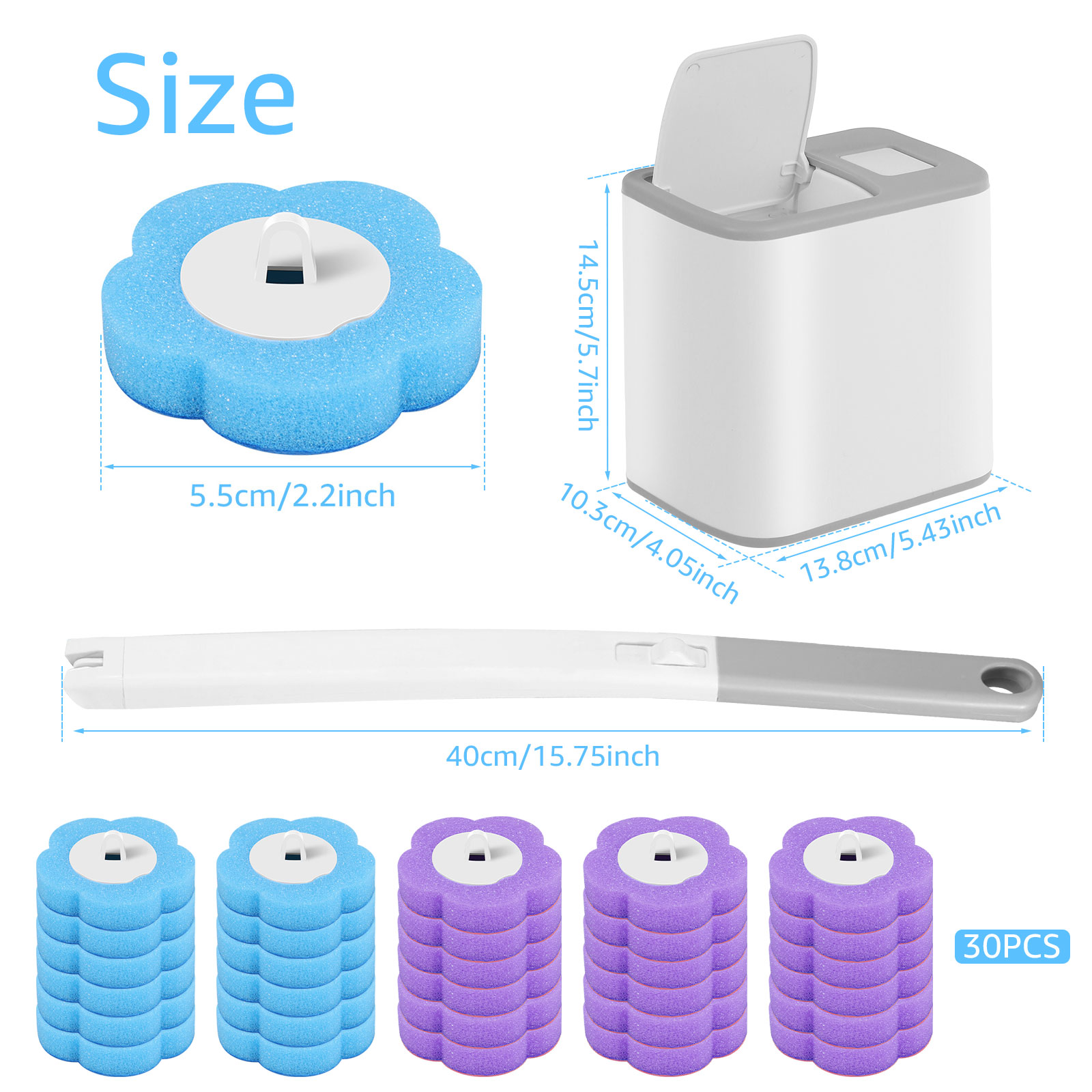 Toilet Brush and Holder Set wi - Toilet Brush Holder ulasan dan harga