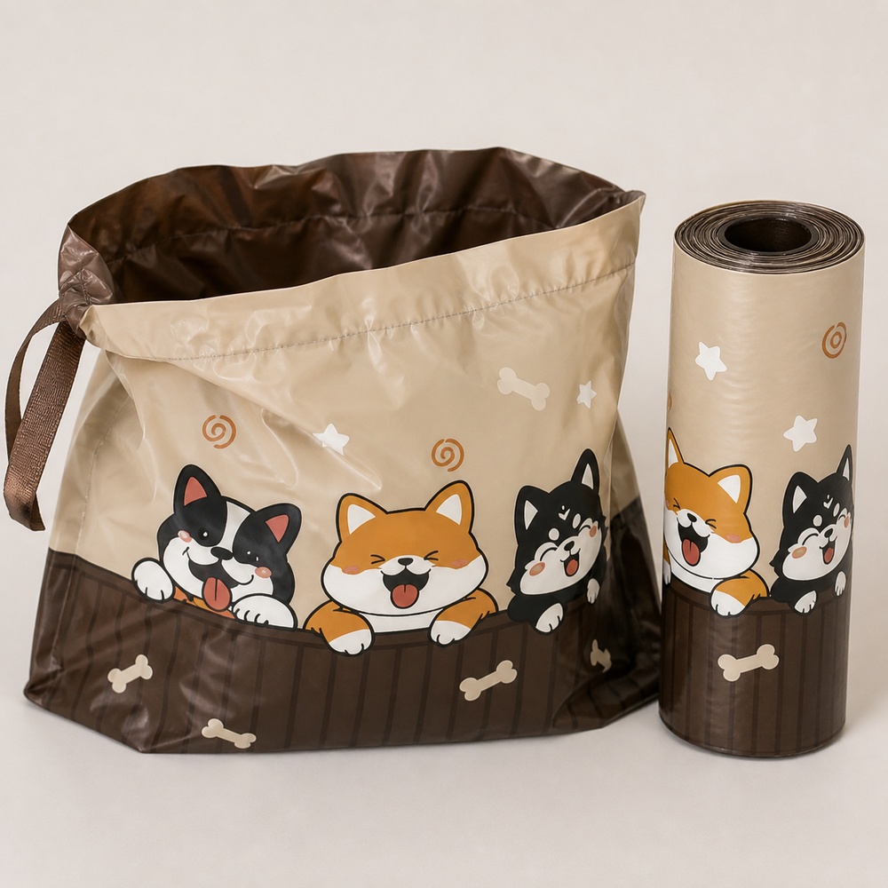 Trash Bags Multi Printed 1 Rol - Home Kitchen Bathroom Cleaning ulasan dan harga