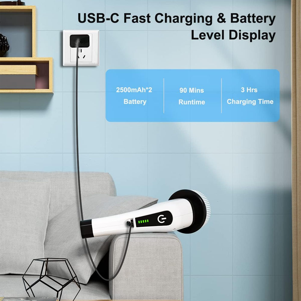 Cordless Spin Scrubber Electri - Home Bathroom Cleaning Machine ulasan dan harga