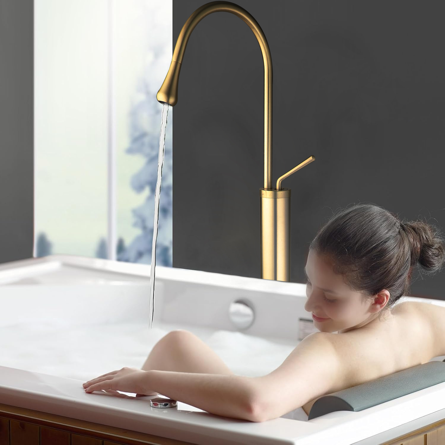 ZAPPO Freestanding Tub Filler  - Home Bathroom Faucets ulasan dan harga