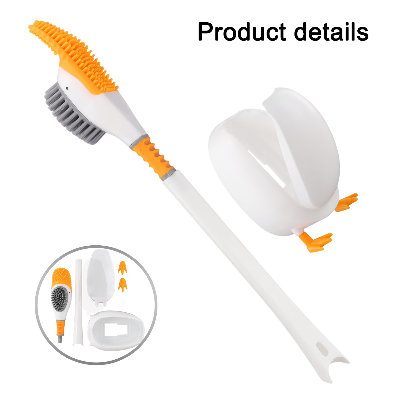 1PC Silicone Toilet Brush With - Toilet Brush Holder ulasan dan harga
