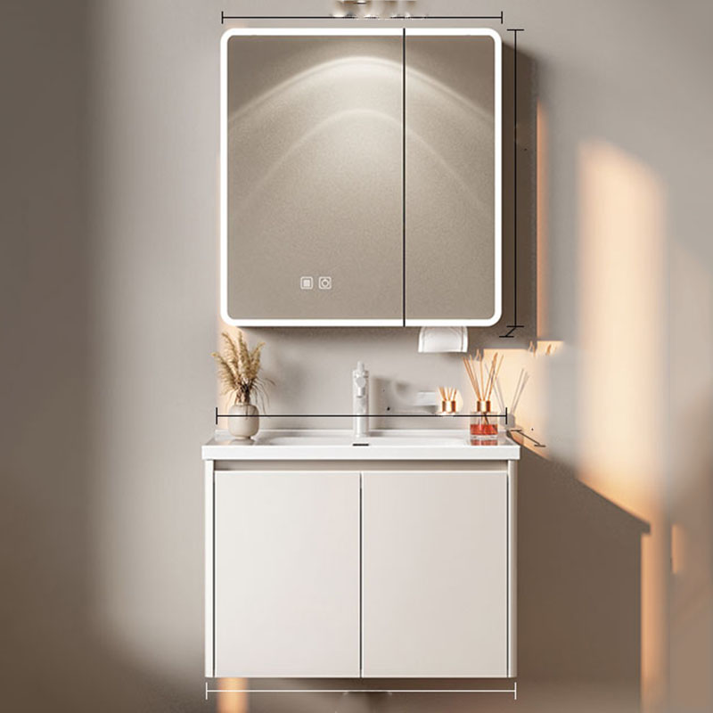 White Luxury Bathroom Cabinet  - Home Bathroom Partition Wall ulasan dan harga