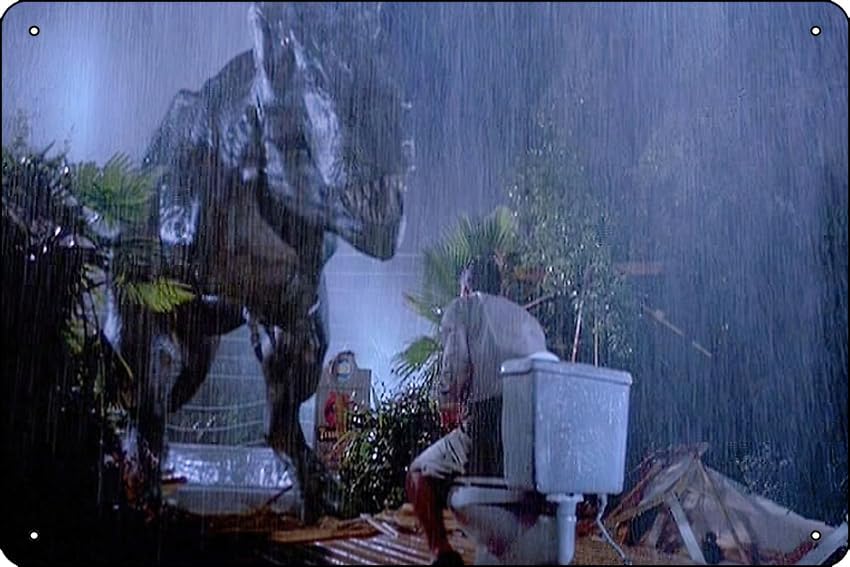 The Jurassic Funny Bathroom Ph - Home Bathroom Signs ulasan dan harga