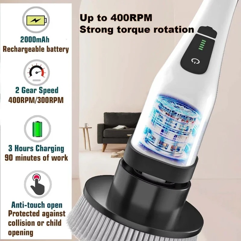 Cordless Multifunctional Elect - Home Bathroom Cleaning Machine ulasan dan harga