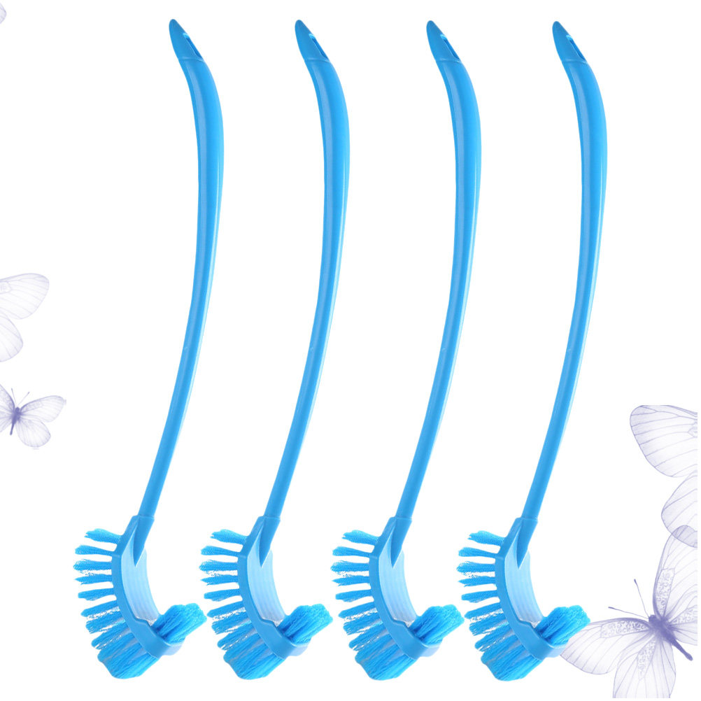 4Pcs Long Handle Toilet Brush  - Home Bathroom Cleaning ulasan dan harga