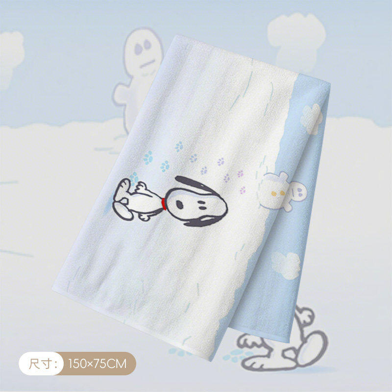 Snoopy Big Bath Towel Skin Fri - Home Bathroom Model ulasan dan harga