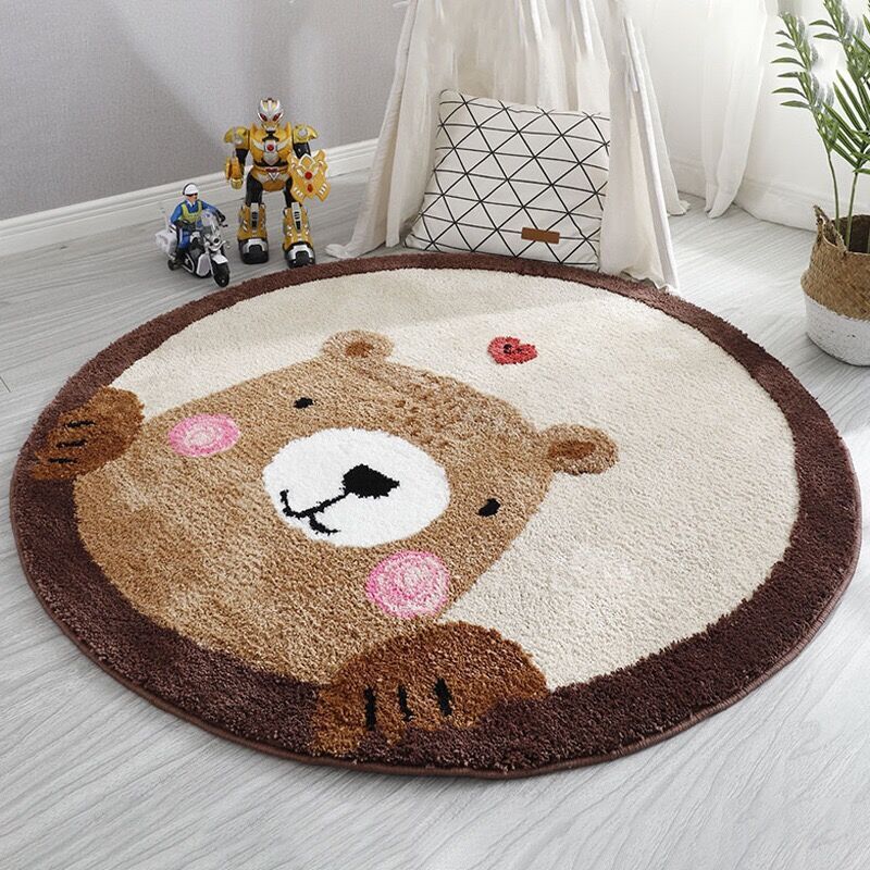 VIKAMA Flannel Cartoon Round C - Home Made Bathroom Vanity ulasan dan harga