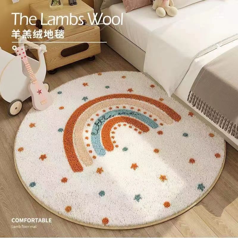 VIKAMA Flannel Cartoon Round C - Home Made Bathroom Vanity ulasan dan harga