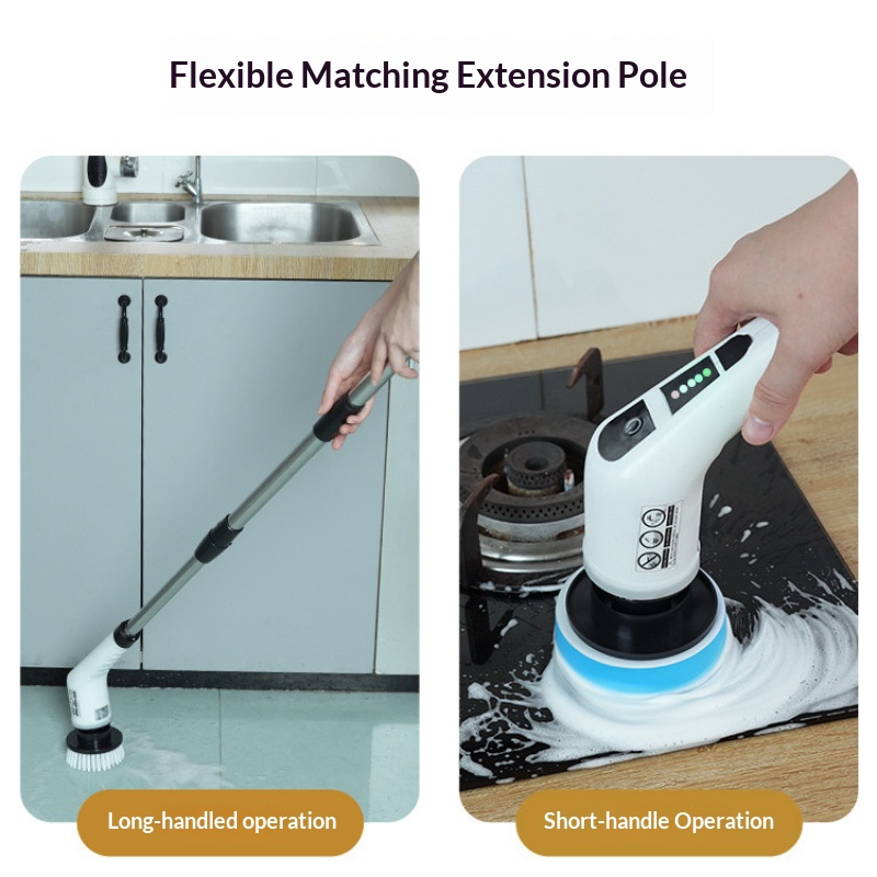 HOMEFISH Cordless Spin Scrubbe - Home Bathroom Cleaning Machine ulasan dan harga