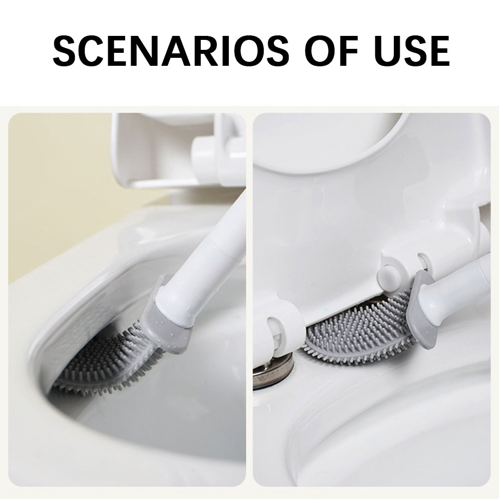Silicone Toilet Brush With Hol - Toilet Brush Holder ulasan dan harga