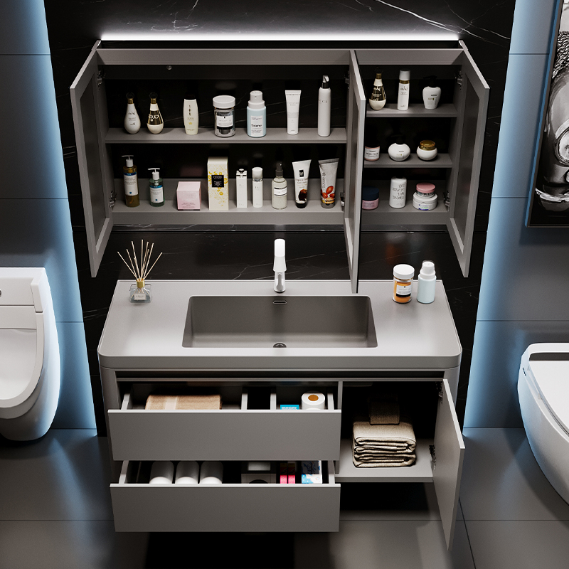 Organizer Mirror Bathroom Cabi - Home Bathroom Partition Wall ulasan dan harga