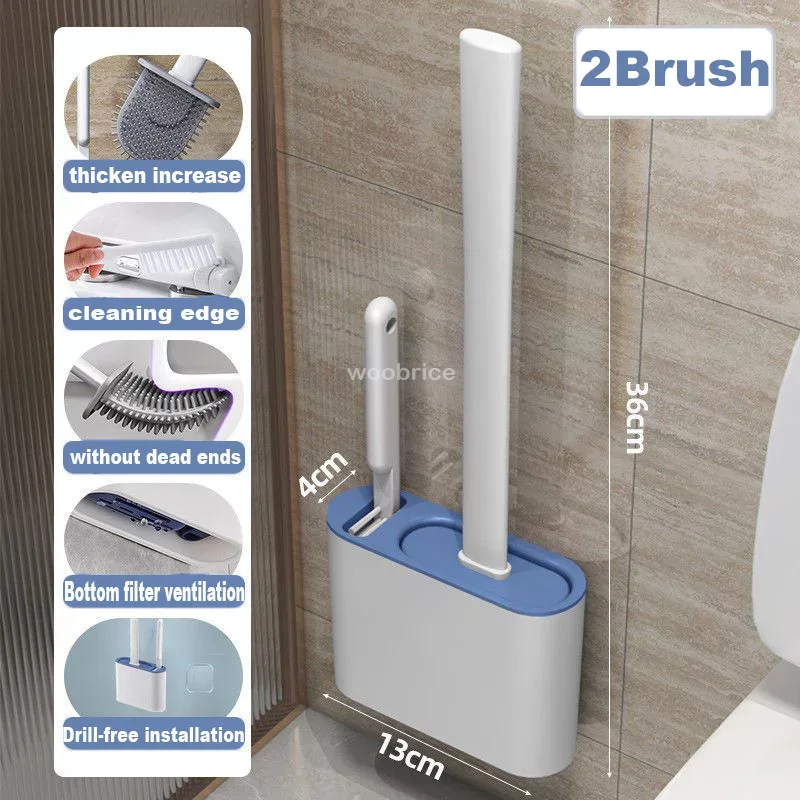 Wall Hanging Toilet Brush with - Toilet Brush Holder ulasan dan harga