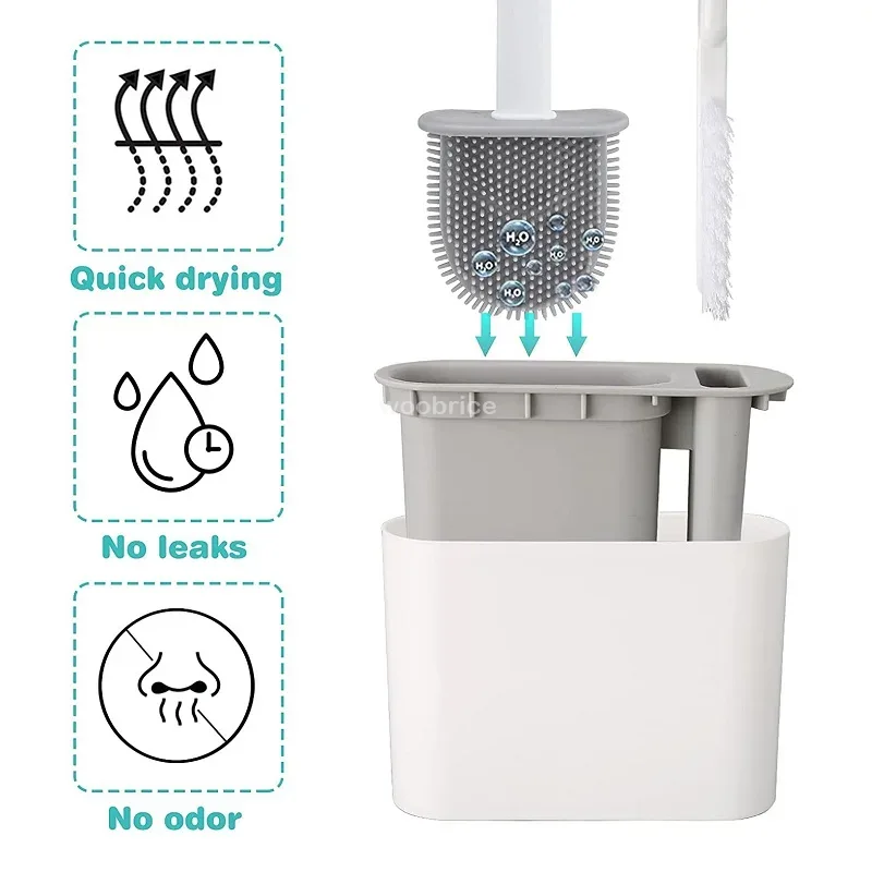 Wall Hanging Toilet Brush with - Toilet Brush Holder ulasan dan harga