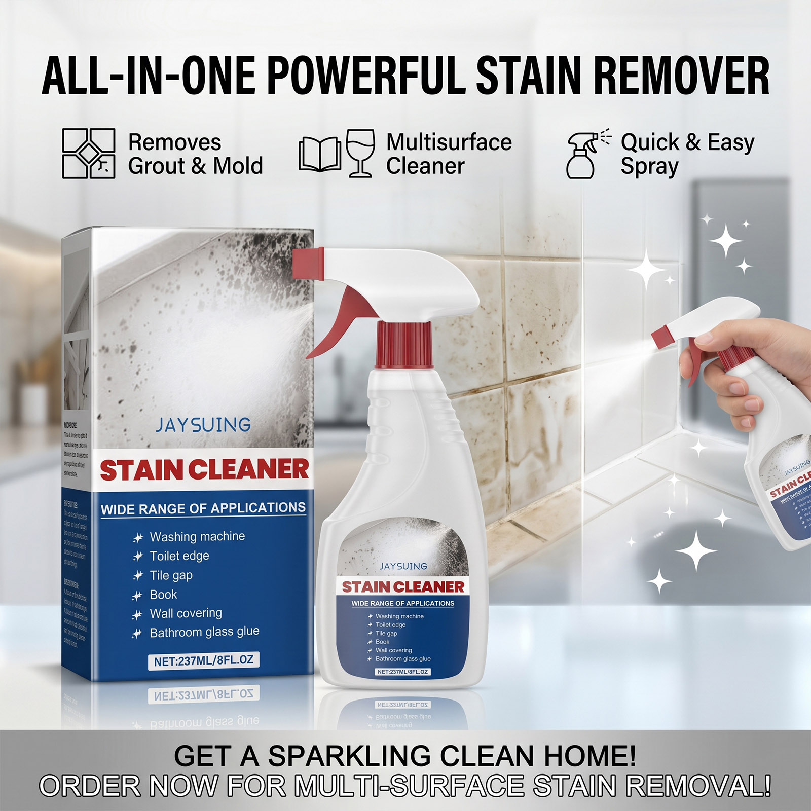 Mildew Remover Wall Spray Clea - Home Bathroom Cleaning ulasan dan harga