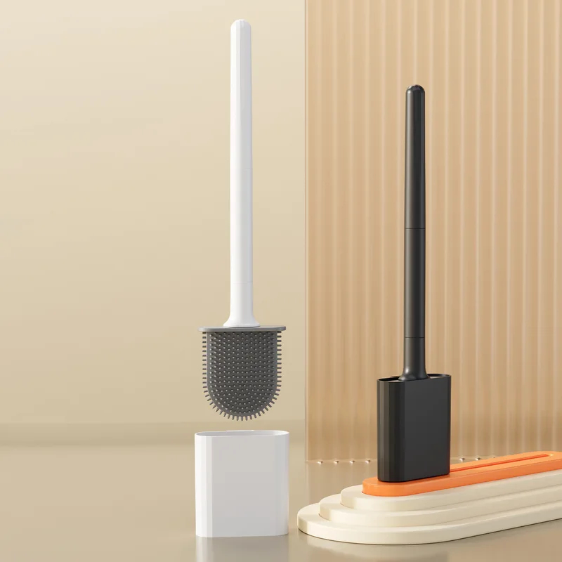 Waterproof Soft Bristle Toilet - Toilet Brush Holder ulasan dan harga