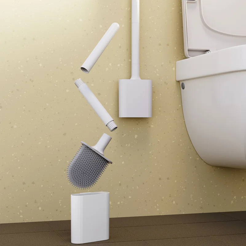 Waterproof Soft Bristle Toilet - Toilet Brush Holder ulasan dan harga