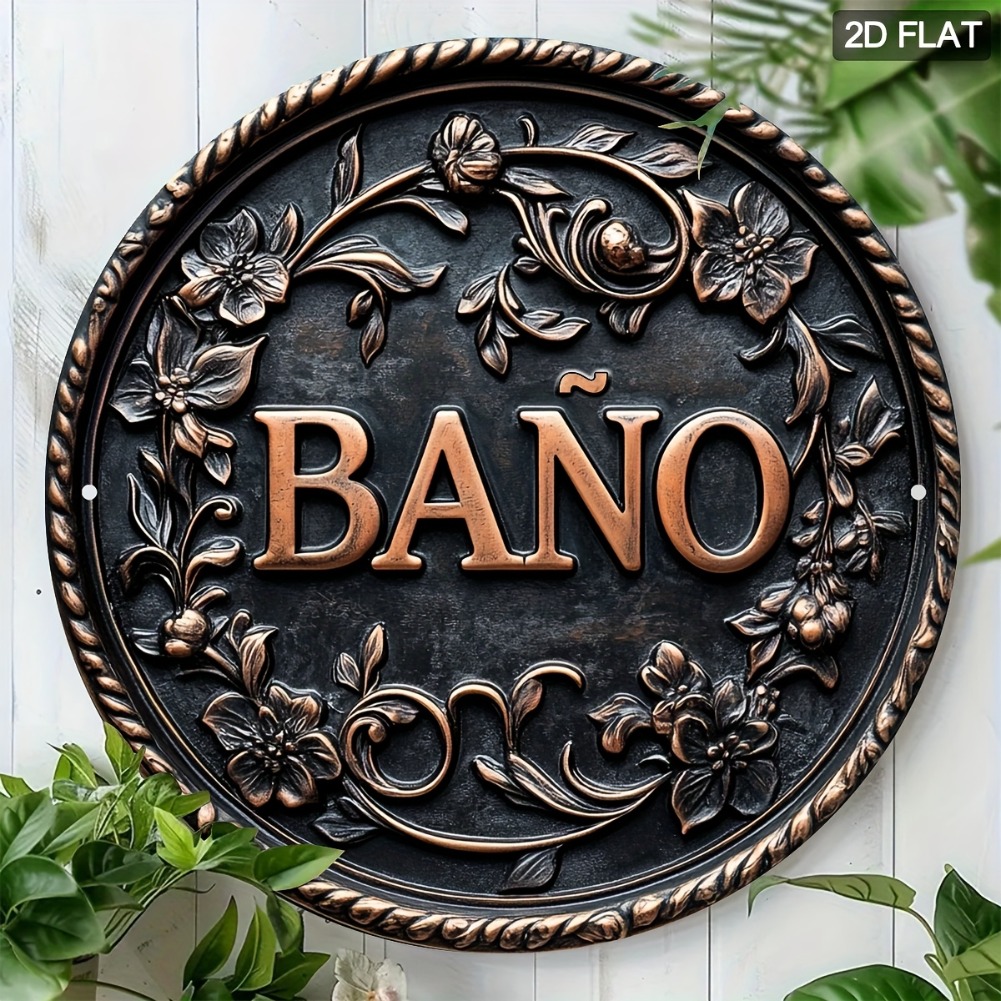 1pc 7.8x7.8 Inch 2D Flat Conte - Home Bathroom Signs ulasan dan harga