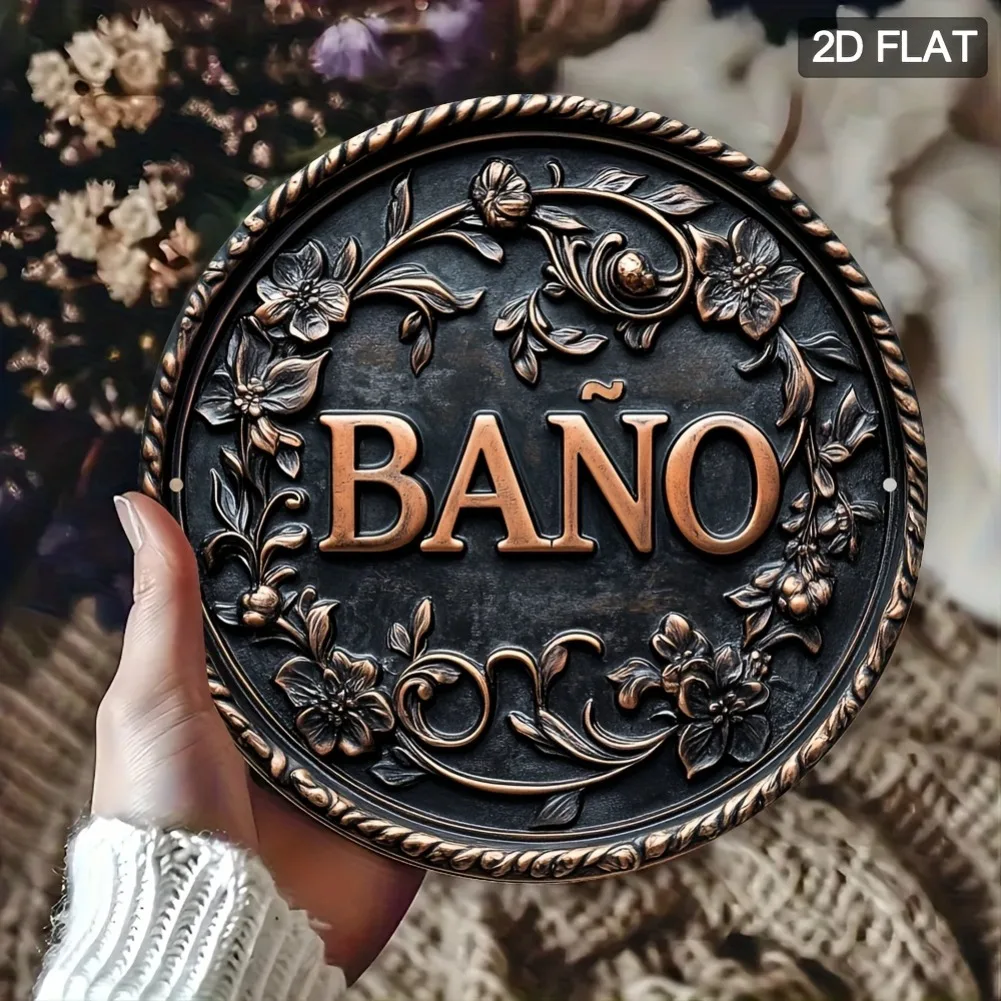 1pc 7.8x7.8 Inch 2D Flat Conte - Home Bathroom Signs ulasan dan harga