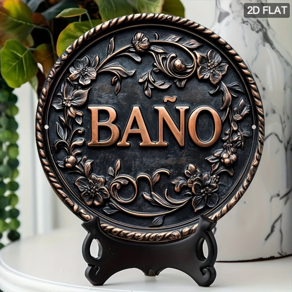 1pc 7.8x7.8 Inch 2D Flat Conte - Home Bathroom Signs ulasan dan harga