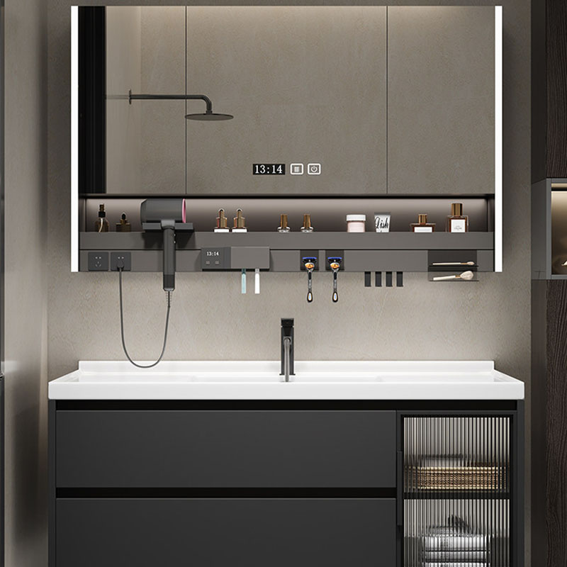 Luxury Mirror Bathroom Cabinet - Home Bathroom Partition Wall ulasan dan harga